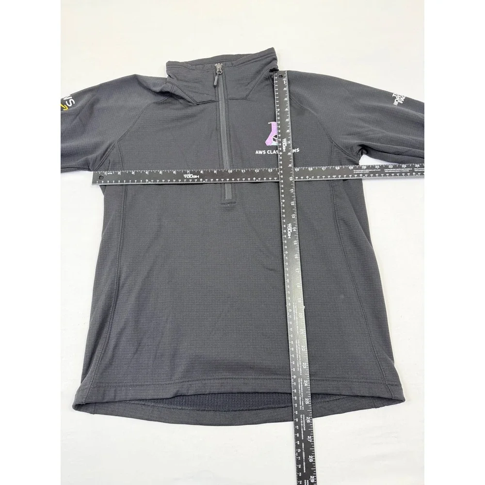 The North Face Mens AWS Classrooms Quarter Zip Fleece Pullover Black Medium - Picture 7 of 13